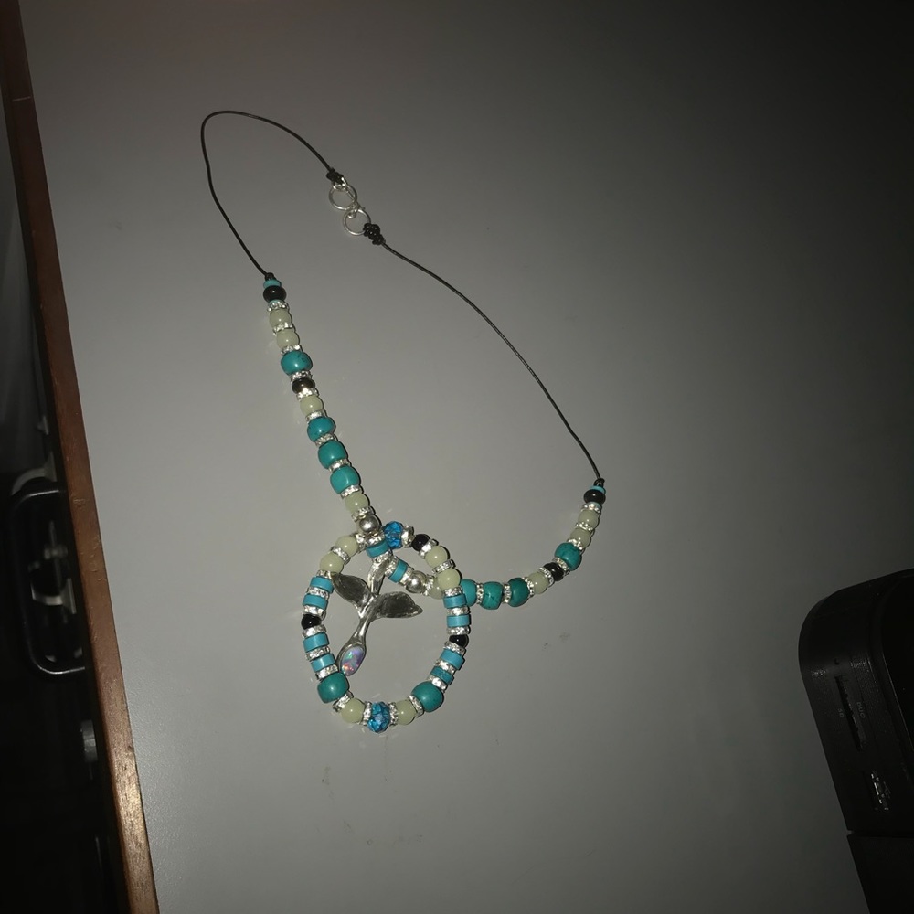 Turquoise bracelet with matching necklace